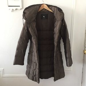 Zara olive green Puffer coat
